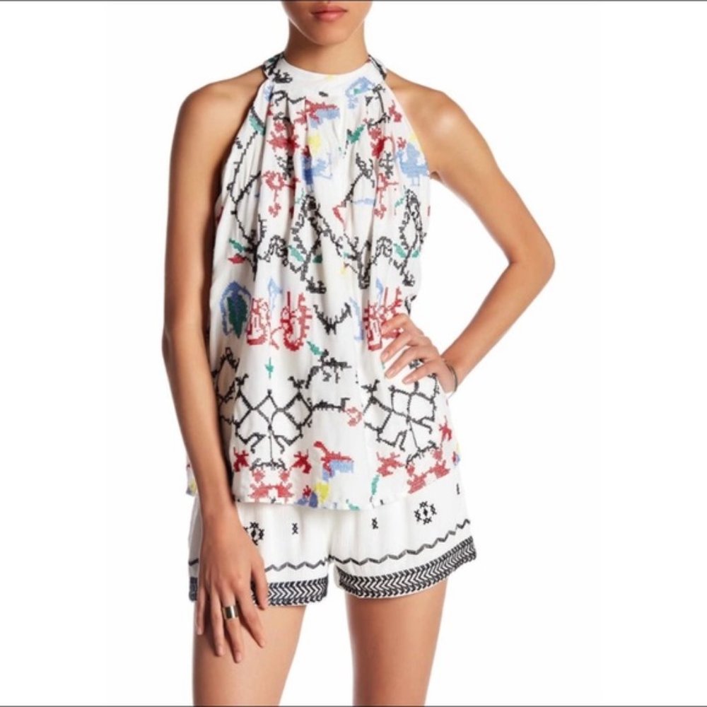 Romeo + Juliet colorful Embroidered couture halter - Picture 3 of 9